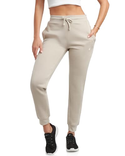 Spyder Athletic Jogger für Damen, weiches Stretch-Fleece, hohe Taille, Jogginghose mit Taschen (Größe S-XL, Übergrößen 1X-3X), Sandsturm, Groß von Spyder