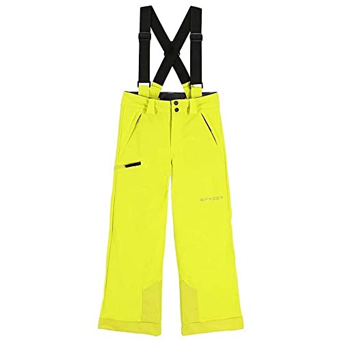 Spyder Boys Propulsion Pant Gelb - Primaloft wasserdichte isolierte Primaloft Jungen Skihose, Größe 16 - Farbe Citron von Spyder