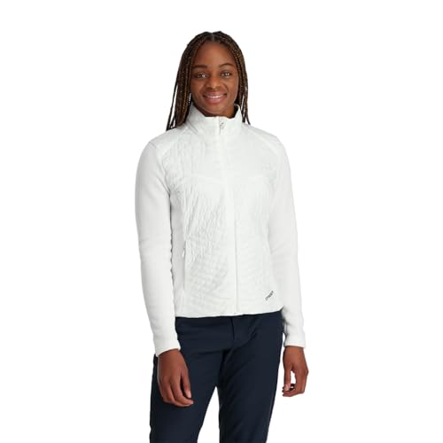 Spyder Damen Pursuit Insulator Jacket Fleecejacke, White, M von Spyder