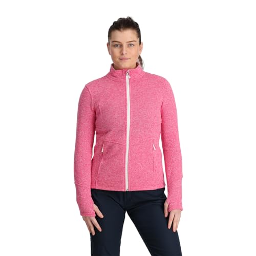 Spyder Damen Soar Full Zip Fleece Jacket Fleecejacke, Pink, 38 von Spyder