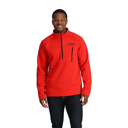Spyder Encore Herren Pullover mit halbem Reißverschluss, Vulkan, Small von Spyder