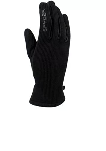 Spyder Handflächenhandschuhe, Leder, Schwarz, Größe L von Spyder