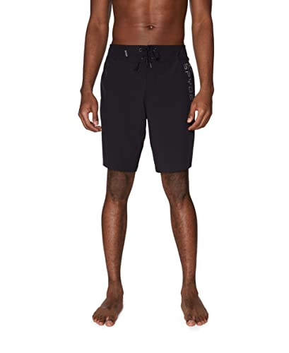 Spyder Herren 9" Laser Cut Hybrid Board Short Boardshorts, schwarz, Large von Spyder