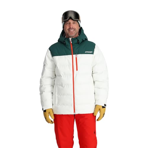 Spyder Herren Bromont Jacket Skijacke, White, XXL von Spyder