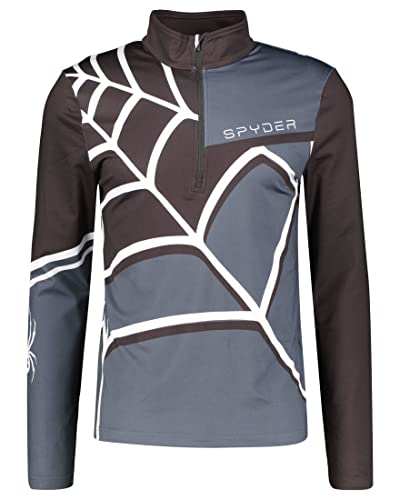 Spyder Herren Capitol Zip Reißverschluss T-Neck, Ebenholz, Medium von Spyder