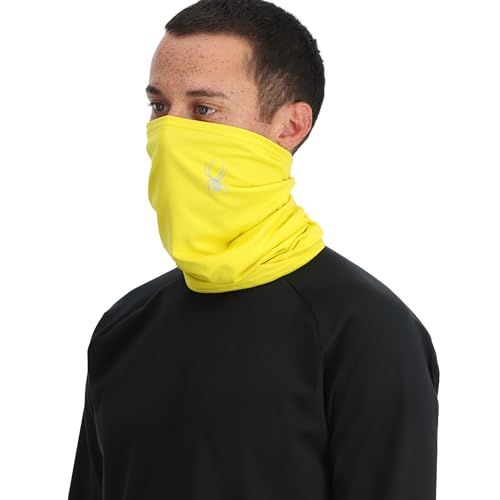 Spyder Herren Cruise Tube Ski Gaiter Face Mask Neck Warmer Sturmhaube, Gelb-Acid Yellow, One Size von Spyder