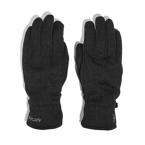 Spyder Herren Handschuhe Fleecehandschuhe Fingerhandschuhe Bandit Glove, Farbe:Schwarz, Größe:M, Artikel:-BLK Black von Spyder