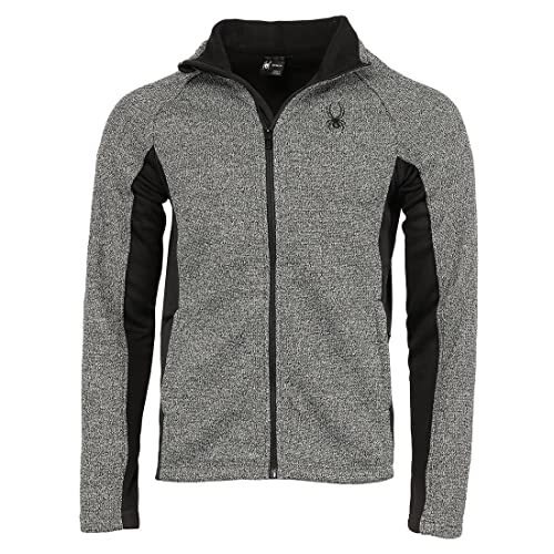 Spyder Herren Jacke Constant Full Zip Charcoal Heather / S, Charcoal Heather, S von Spyder