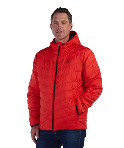 Spyder Herren Peak Isolatorjacke mit Kapuze Isolationsjacke, Vulkan, XL von Spyder