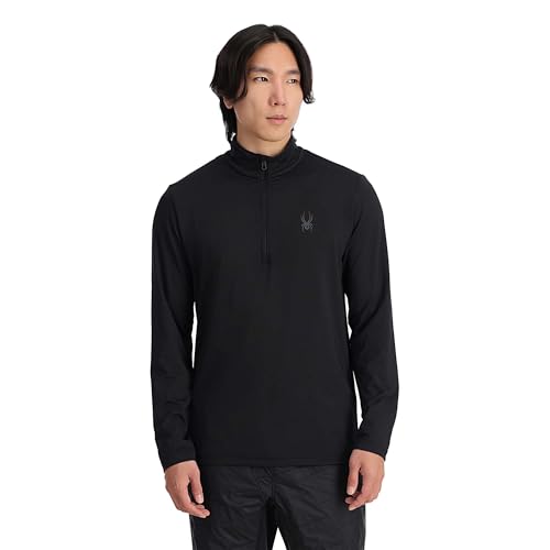 Spyder Herren Prospect 1/2 Zip Baselayer, Schwarz, X-Large von Spyder