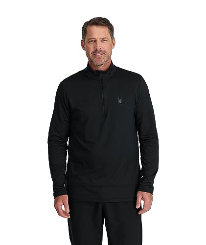 Spyder Herren Prospect Half Zip T-Neck Basisschicht, Schwarz, XX-Large von Spyder