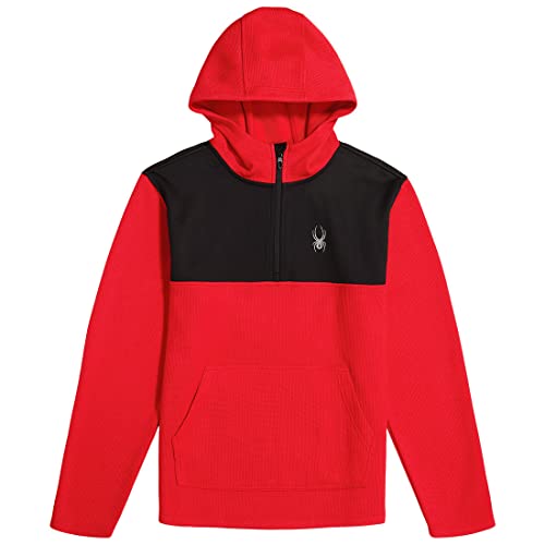 Spyder Herren Ray Half Zip Pullover Red/L, rot, Large von Spyder