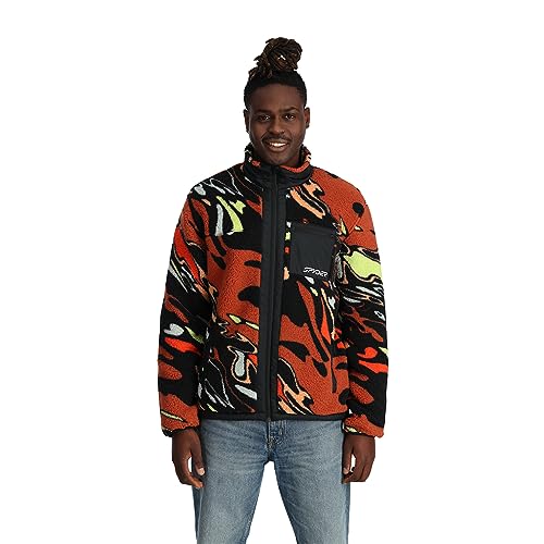 Spyder Herren Sherman Fleecejacke mit Reißverschluss Basisschicht, Mehrfarbig/Meereswellen (Ocean Tides), L von Spyder