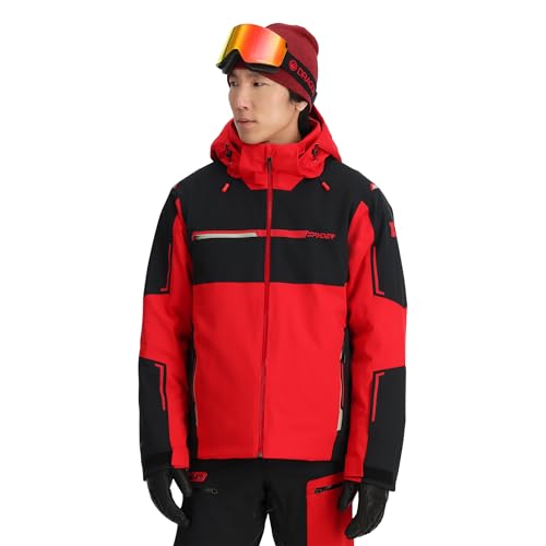 Spyder Herren Skijacke TITAN Regular Fit hochrot (499), XL von Spyder