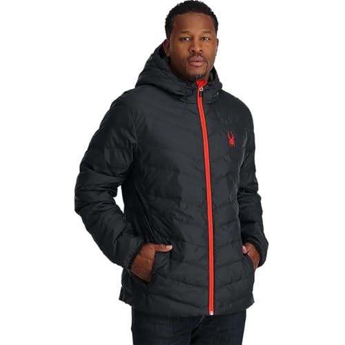 Spyder Herren Standard Peak Synthetische Daunenisolator Jacke, Schwarz von Spyder