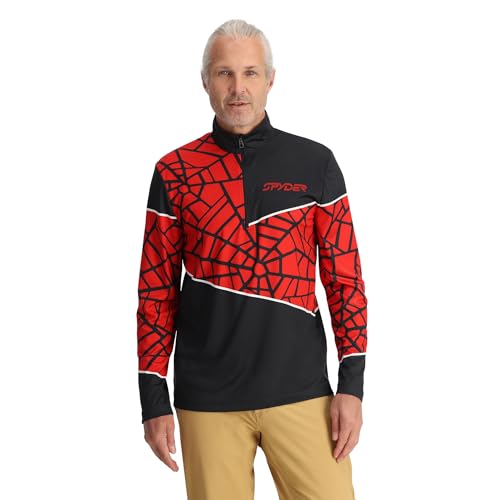 Spyder Herren Vital 1/2 Zip Fleecejacke, Vulkan, XX-Large von Spyder