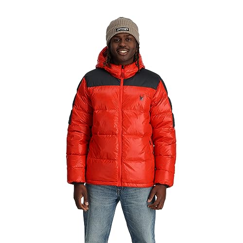 Spyder Herren Windom Tech Hooded Down Jacket, Vulkan, M von Spyder