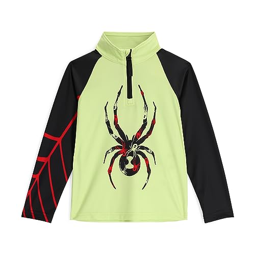 Spyder Boys Bug Half Zip T-Neck, Limetteneis, 5 von Spyder