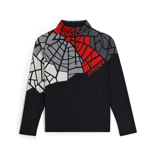Spyder Herren Shirt Baselayer Funktionsshirt Legacy 1/2 Zip, Farbe:Schwarz, Artikel:-BLK Black, Größe:M von Spyder