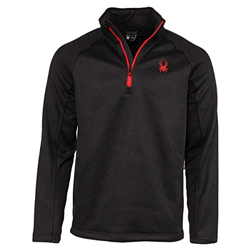 Spyder Men's Boundless 1/4 Zip Pullover, Black Small von Spyder