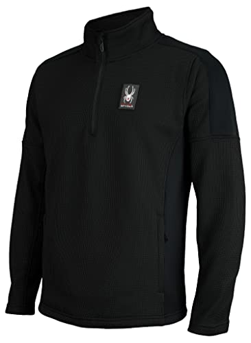 Spyder Men's Outbound 1/4 Zip Core Pullover Sweater, Black Medium von Spyder