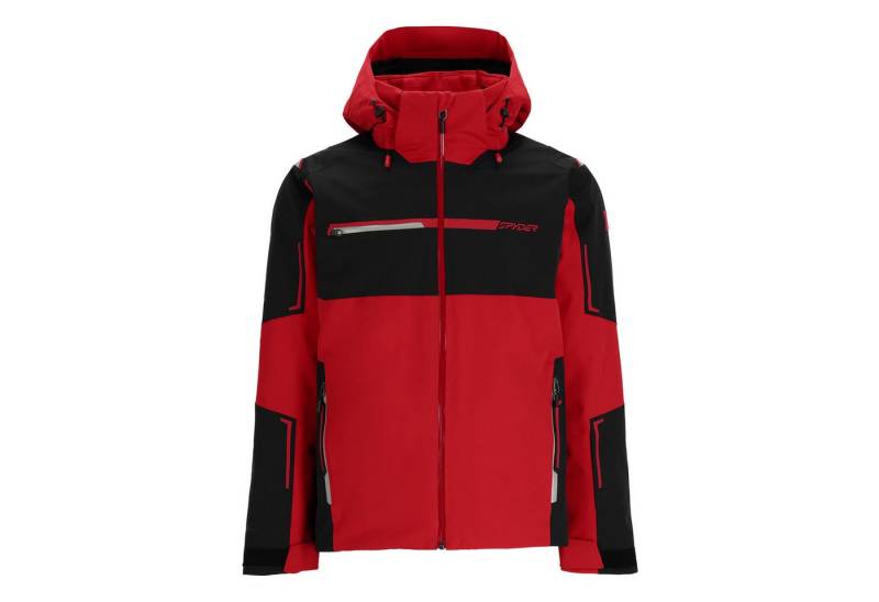 Spyder Skijacke Titan Jacket mit verstell- und abnehmbarem Schneefang von Spyder