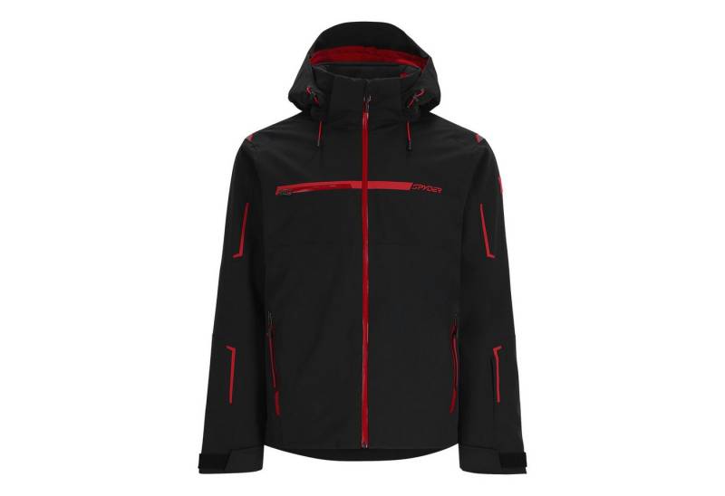 Spyder Skijacke Titan Jacket mit verstell- und abnehmbarem Schneefang von Spyder