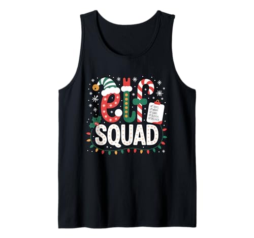 Elf Squad Weihnachtsmann Checkliste Weihnachtsbeleuchtung Familie Kinder Frauen Tank Top Elf Squad Weihnachtsmann Checkliste Weihnachtsbeleuchtung Familie Kinder Frauen Tank Top von Squad Elf Xmas Elves Candy Cane