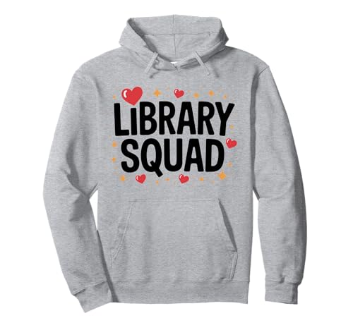 Cute Librarian Library Squad Crew Matching Damen Pullover Hoodie von Squad Library
