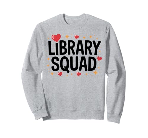 Cute Librarian Library Squad Crew Matching Damen Sweatshirt Cute Librarian Library Squad Crew Matching Damen Sweatshirt von Squad Library