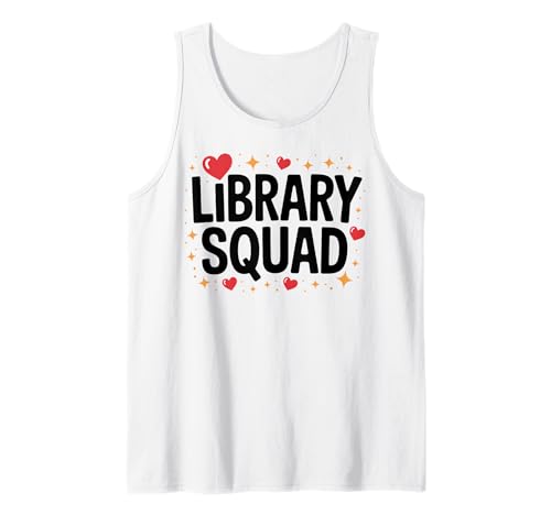 Cute Librarian Library Squad Crew Matching Damen Tank Top Cute Librarian Library Squad Crew Matching Damen Tank Top von Squad Library