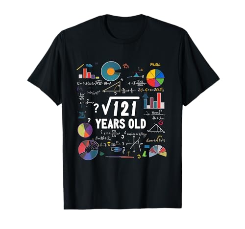 Quadratwurzel von 121, 11. Geburtstag, 11-jähriges Kind, liebt Mathe T-Shirt Quadratwurzel von 121, 11. Geburtstag, 11-jähriges Kind, liebt Mathe T-Shirt von Square Root Of 121 11th Birthday 11 Year Old Tees