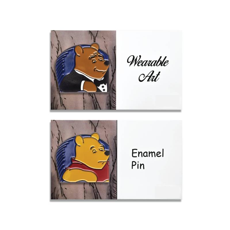 Winnie The Pooh Pin - Meme Emaille Cartoon Kinder von SquareMoonDesigns