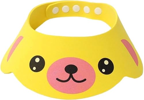 1Pc Gelb Cartoon Tiere Baby Bad Dusche Kappe Shampoo Visier für Kinder Waschen Haar Hut Bad Werkzeug Tragbar und Praktisch von SquarezhenBo