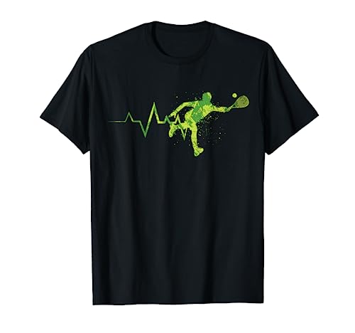 Herzschlag EKG Squash Squashspieler Männer Jungs Kinder T-Shirt von Squash Squashspieler Geschenkideen