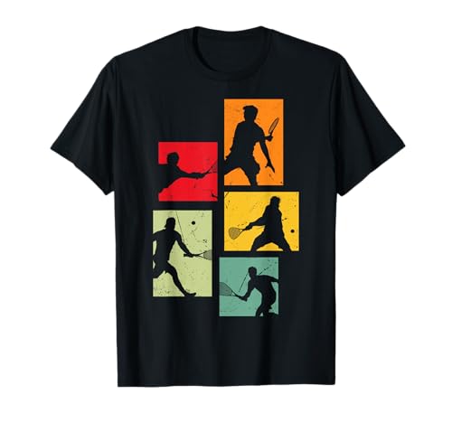 Retro Squash Squashspieler Männer Jungs Kinder T-Shirt von Squash Squashspieler Geschenkideen