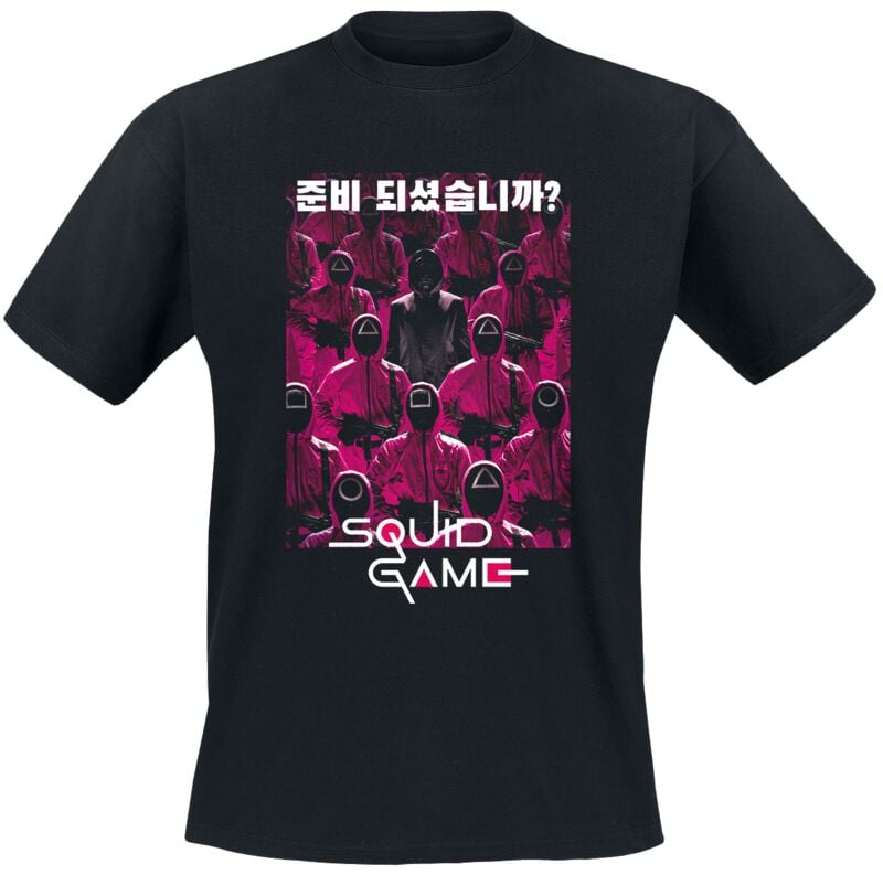 Squid Game T-Shirt - Guards Group Korean - S bis XXL - für Männer - Größe XXL - schwarz - Lizenzierter Fanartikel Squid Game T-Shirt - Guards Group Korean - S bis XXL - für Männer - Größe XXL - schwarz - Lizenzierter Fanartikel von Squid Game