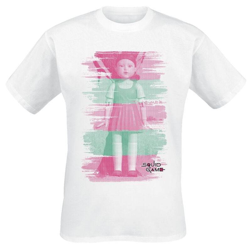 Squid Game Young Hee - Red Light - Green Light T-Shirt weiß in XL von Squid Game