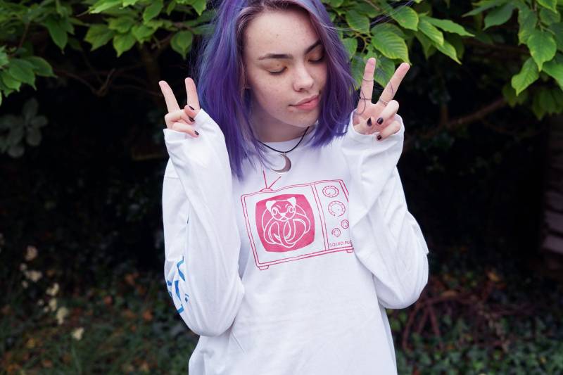 Squid Pug Lange Ärmel | Handsiebgedruckt von SquidPug