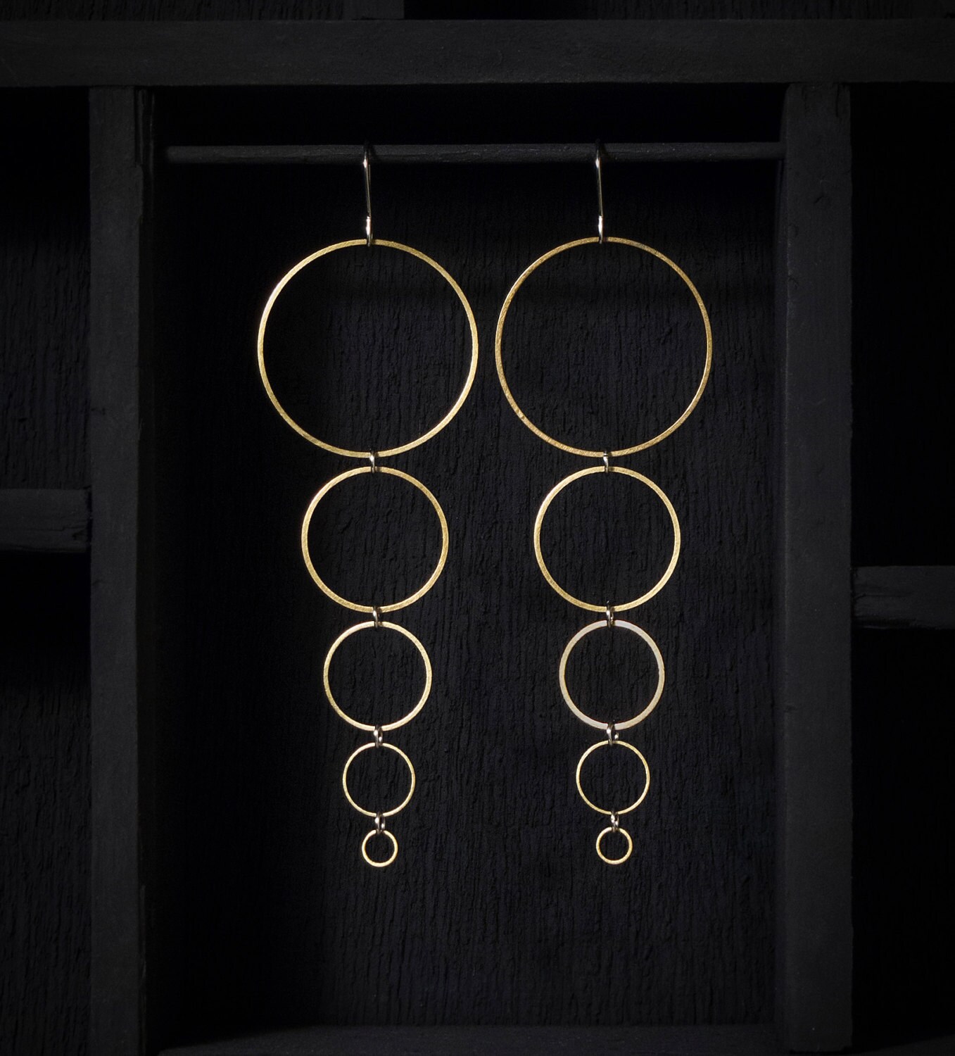 Messingring Ohrringe - Klein Messingring Ohrringe - Klein von SquircleDesigns