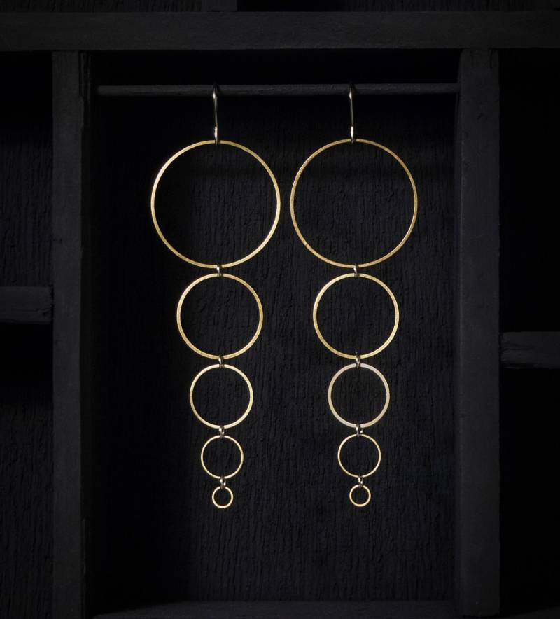 Messingring Ohrringe - Klein Messingring Ohrringe - Klein von SquircleDesigns