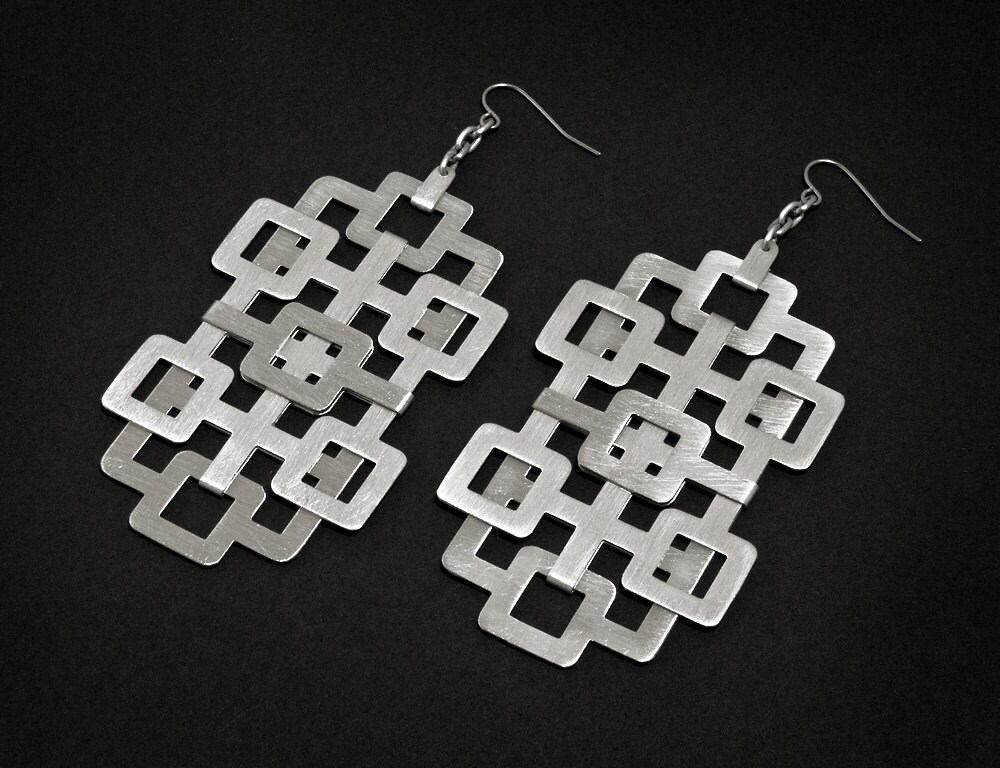 Schaltung-Ohrringe - Aluminium Schaltung-Ohrringe - Aluminium von SquircleDesigns