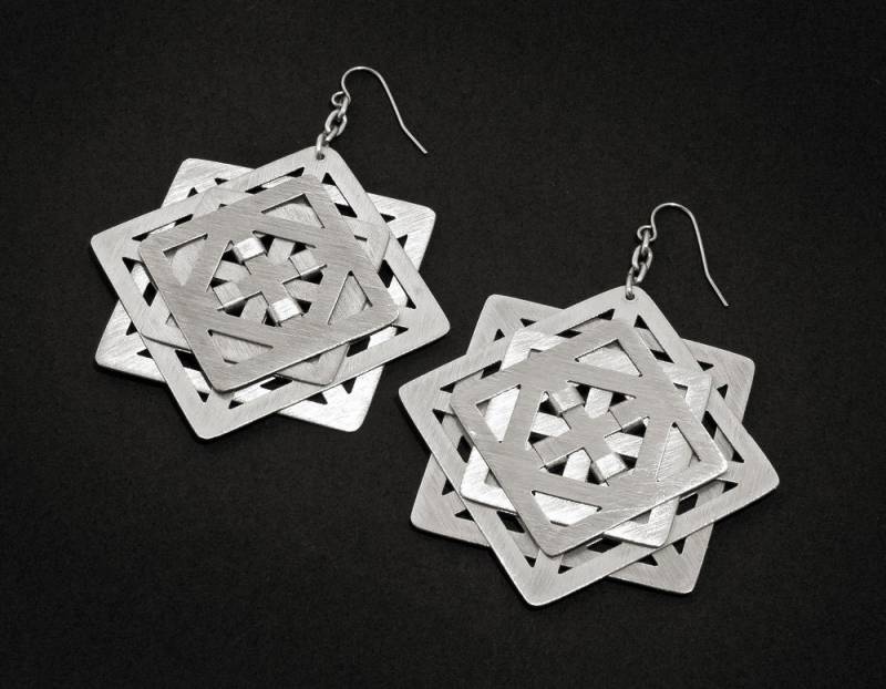 stern Ohrringe - Aluminium stern Ohrringe - Aluminium von SquircleDesigns