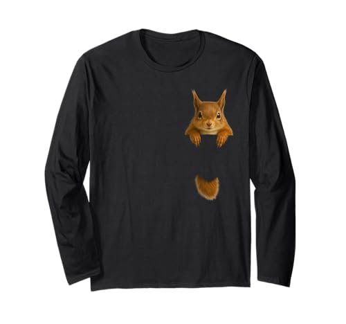 Niedliche Eichhörnchentasche, lustiges Geschenk für Männer, Frauen, Teenager, Kinder Langarmshirt Niedliche Eichhörnchentasche, lustiges Geschenk für Männer, Frauen, Teenager, Kinder Langarmshirt von Squirrel In Pocket Apparel Gifts Graphic Tees