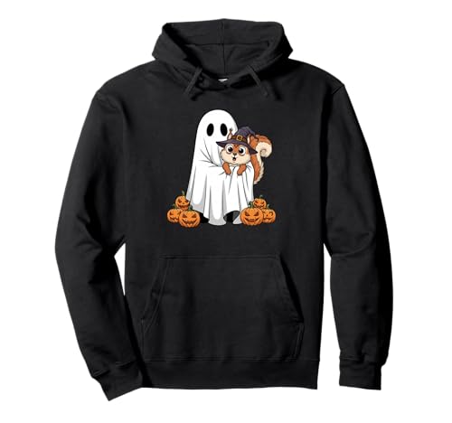Lustiges Eichhörnchen Kürbis Halloween Kinder Herren Damen Pullover Hoodie von Squirrel Lovers Cute Halloween Outfits Boy Girl