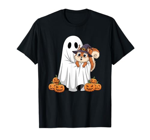Lustiges Eichhörnchen Kürbis Halloween Kinder Herren Damen T-Shirt von Squirrel Lovers Cute Halloween Outfits Boy Girl