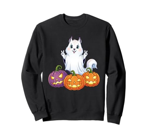 Lustiges Eichhörnchen Geist Kürbis Boo Halloween Kinder Herren Damen Sweatshirt Lustiges Eichhörnchen Geist Kürbis Boo Halloween Kinder Herren Damen Sweatshirt von Squirrel Lovers Halloween Ghost Pumpkin Outfits