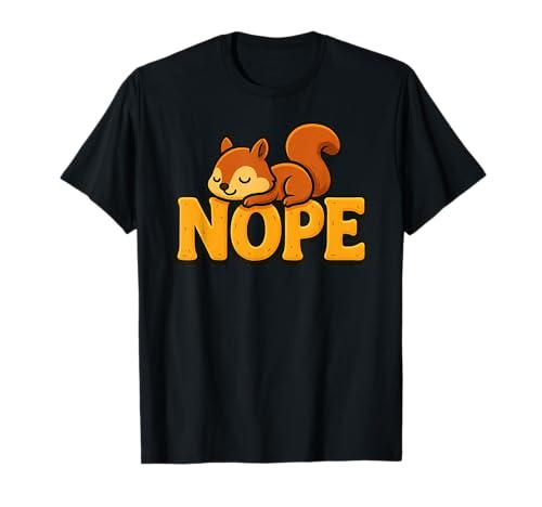 Lustiges Eichhörnchen Nope Lazy Animal Lover Jungen Mädchen Kinder T-Shirt von SquirrelAxis1