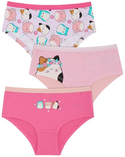 Squishmallows 3er-Pack Hipster-Slips für Mädchen, 95% Baumwolle / 5% Elastan - 8-9 Jahre: 134cm von Squishmallows