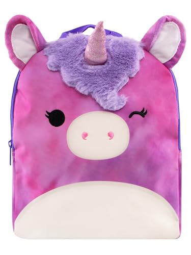 Squishmallows Kindergartenrucksack Mädchen, Lola The Unicorn Schulrucksack, Süßer Mädchen Rucksack, Einheitsgröße, Lila von Squishmallows